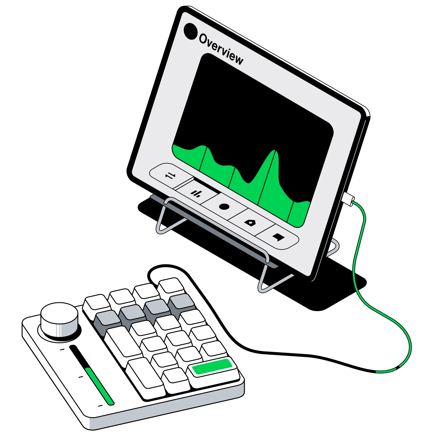 Interface de controle e telemetria em dashboard